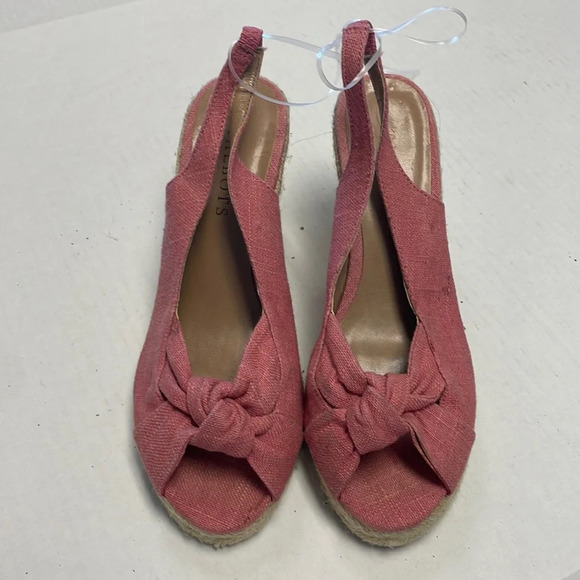 Talbots pink sling back espadrilles - Picture 2 of 6